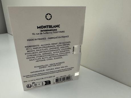 Montblanc - legend spirit - vzorka,