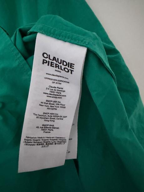 Claudie pierlot zelene koselove saty velkost 38, 38