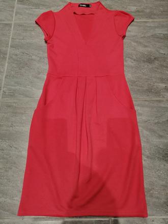 Ružové šaty signage v34, úplet, pružné, 34