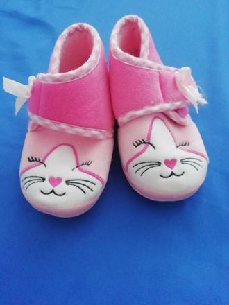 Papučky ružové- vd 14cm, pepco