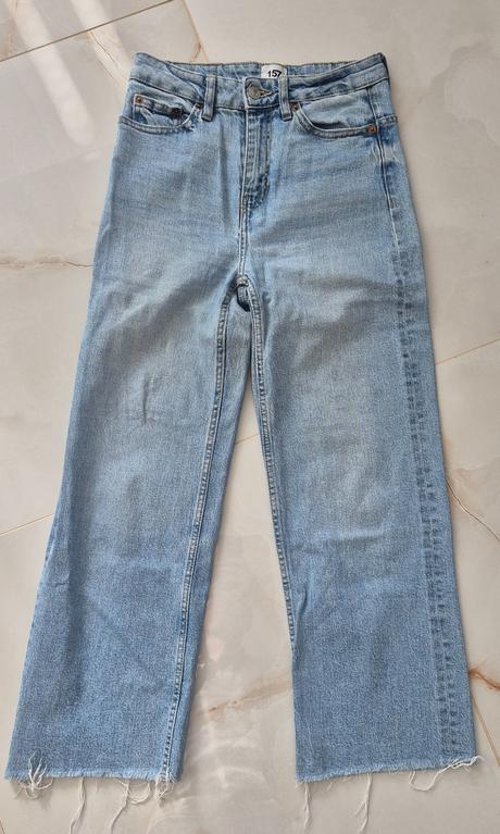 Džínsy wide leg, xs