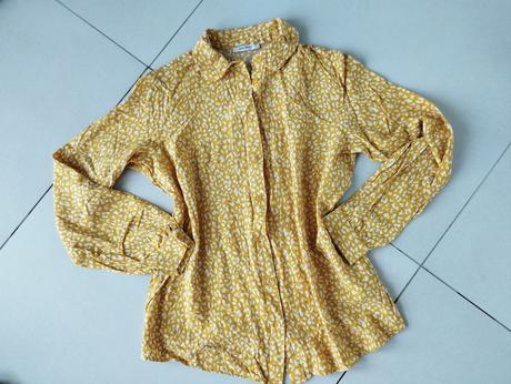 Horčicová dámska blúzka, orsay,36