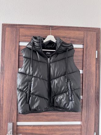 Kožená vesta zara, zara,s
