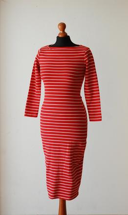 Pruhované midi šaty, timeout,xs