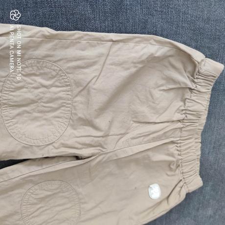 Zateplene nohavice, len oprane, vertbaudet,80