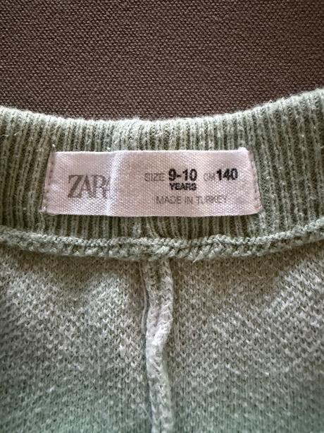 Pletené letné nohavice, zara,134