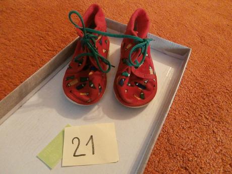 Papuče č.21, papučky so šnurovaním, 21