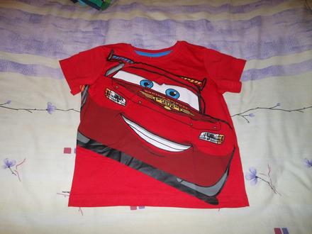 Nenosené autíčkové tričko c&a disney cars 104, c&a,104