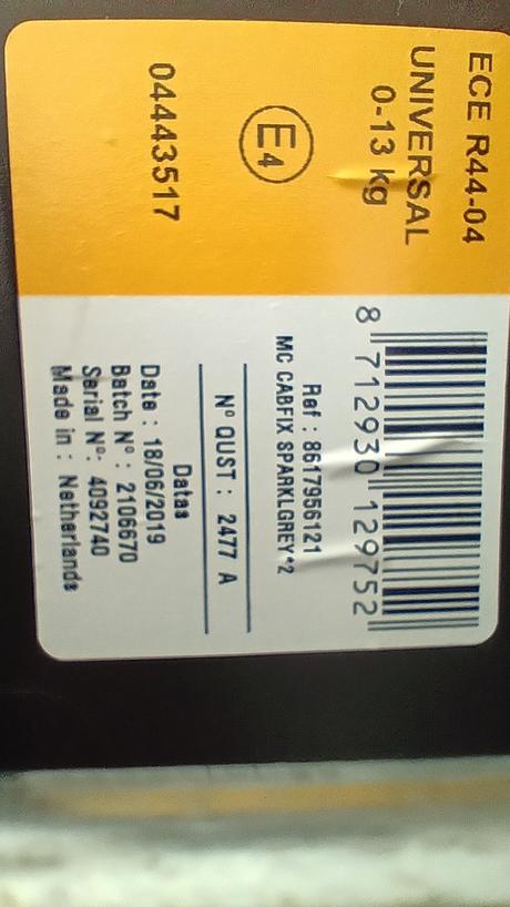 Maxi cosi cabriofix   predám vajíčko, maxi cosi