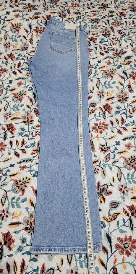 Bledomodré bootcut jeansy, tommy hilfiger,26