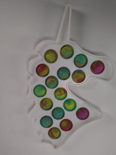 Pop it jednorožec, farebný, 15 x 14 cm, 