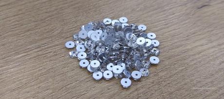 Ozdobné kamienky našívacie - crystal - 5 mm - sklo, 