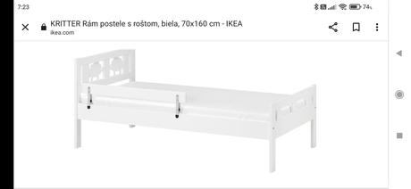 Detská posteľ 70x160, šírka (cm): 70,dĺžka (cm): 160