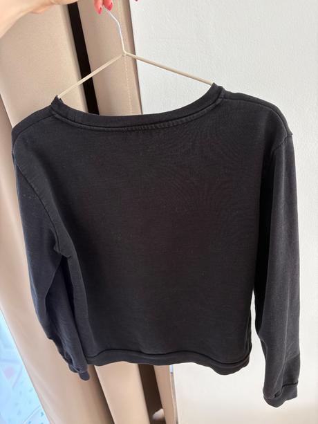 Čierna mikina trussardi jeans, s