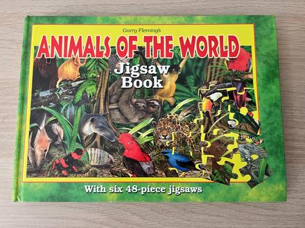 Kniha animals of the world (puzzle), 