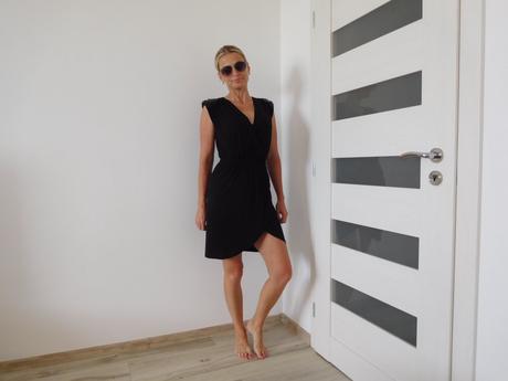 Gina tricot šaty čierne padavé  xs, gina,xs