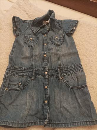 Šaty riflové už aj s poštou, 104