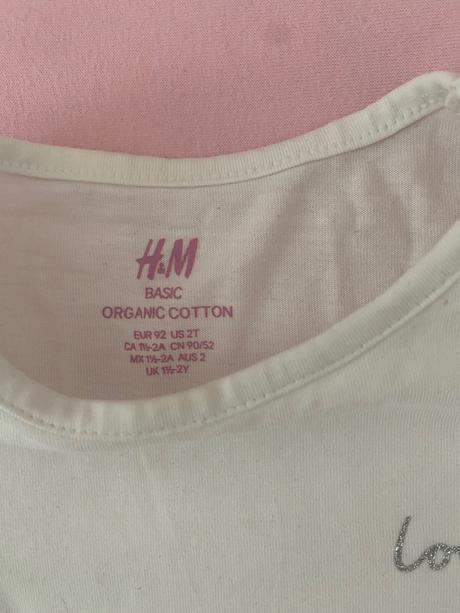 Tricko love, h&m,92