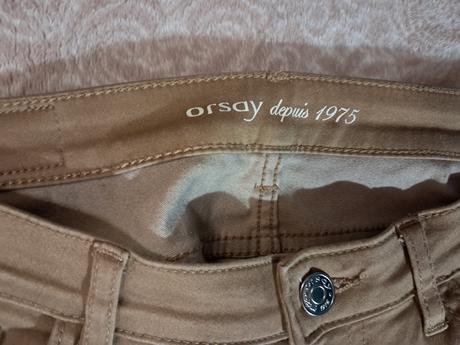 Hnede uzke nohavice 38, orsay,38