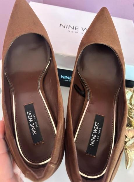 Hnedé lodičky zn.nine west, nine west,40