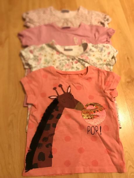 Next trička 4ks 12-18mes, next,92