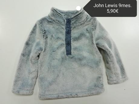 Kožušinová teplá mikina, john lewis,74