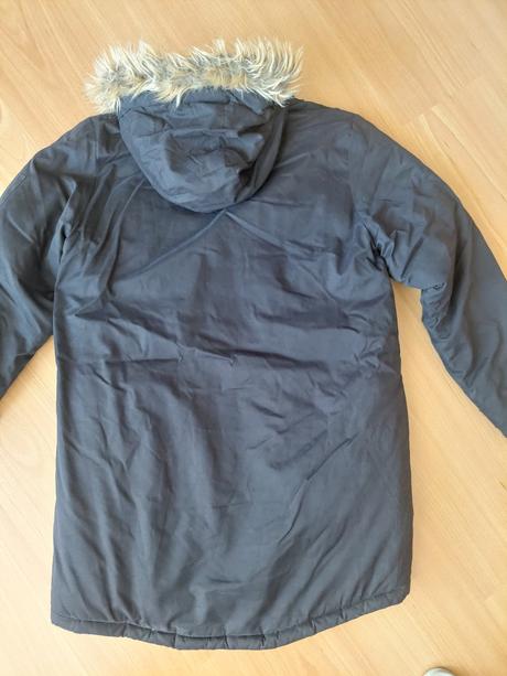 Čierna zimna predĺžená bunda - kabát, reserved,170
