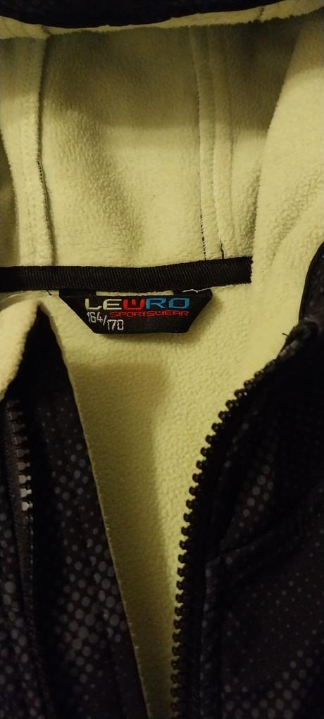 164/170 lewro softshelová bunda, lewro,164
