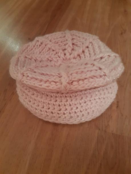 Dievčenská vlnená baretka/čiapka, 