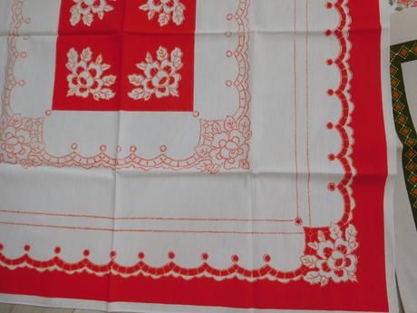 Retro bavlnené obrusy na menší stol,, 