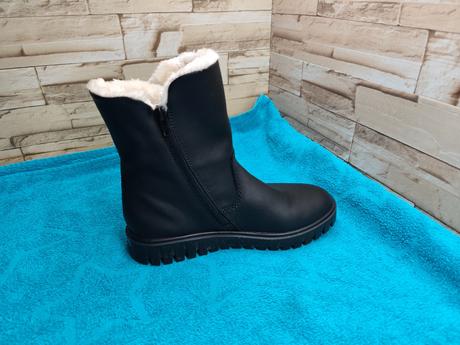 Rieker 37 - dámske členkové čierne zateplené topán, rieker,37