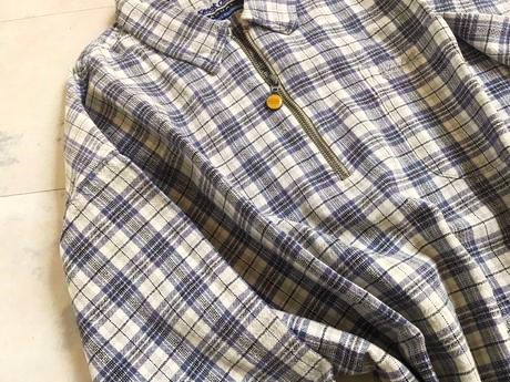 Ľanová košeľa na zips casual knock out, l