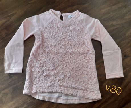 Tričko s čipkou, pepco,80