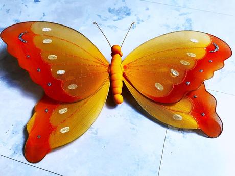 Dekoračné veľké motýle 2 ks,