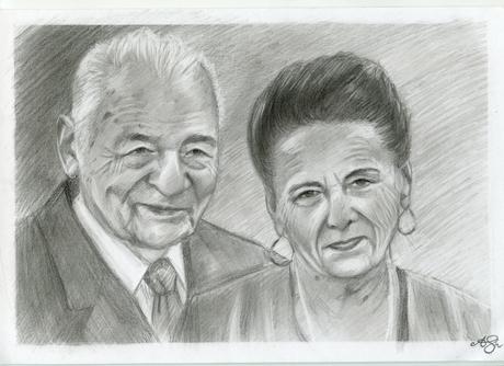 Portrét dvoch osôb na a4, 