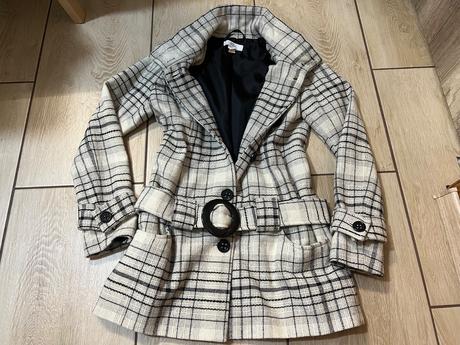 Karovaný kabát, bonprix,40