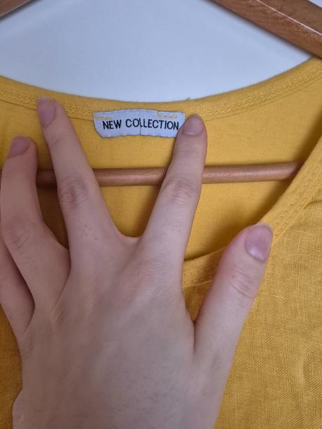 Žlté tričko bez rukávov, m