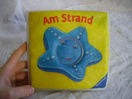 Am strand farebná mäkká knižka do vody,