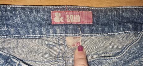 Riflové kraťasy, h&m,158