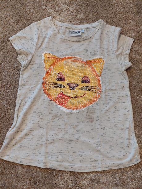 10 x tričko s krátkym rukávom pre dievča na 7 roko, 122