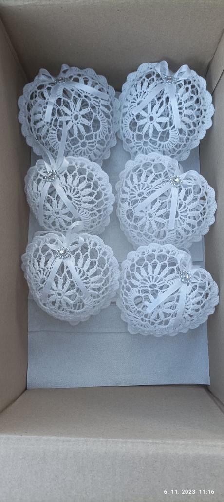 Háčkované 3d srdiečko, 