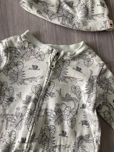 Overaly next a hm s čiapočkou top stav 9-12m, next,74