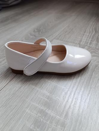 Biele lakované topánočky 27, 27
