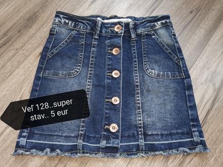 Sukňa riflova, denim co,128