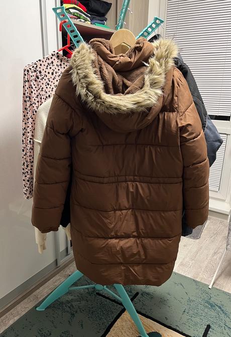 Dlhá zateplená bunda puffer parka, hollister,s