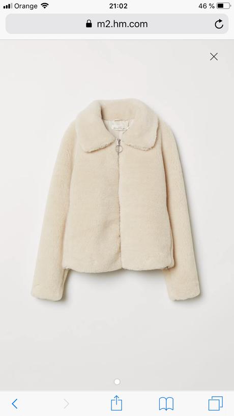 Kozusinkova bunda, h&m,xl