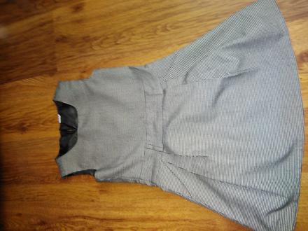 Kárované šaty s podšívkou, 128