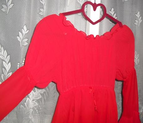 Elegantna cervena tunika, xs