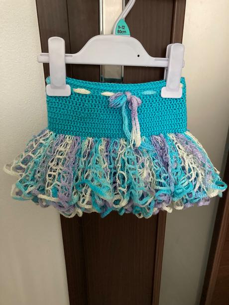 Háčkovaná tutu suknička, 80