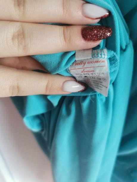 Šaty spoločenské tyrkysové, 44